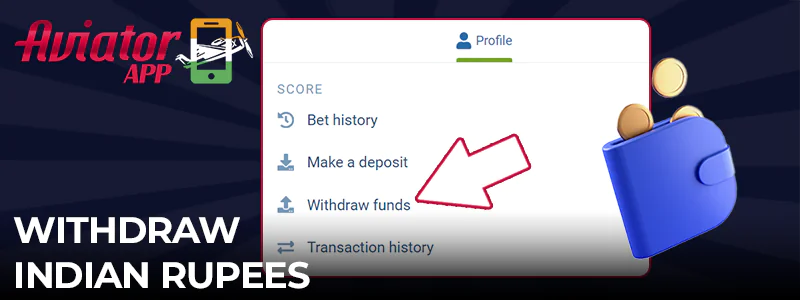 How to withdraw Indian rupees in the Aviator game